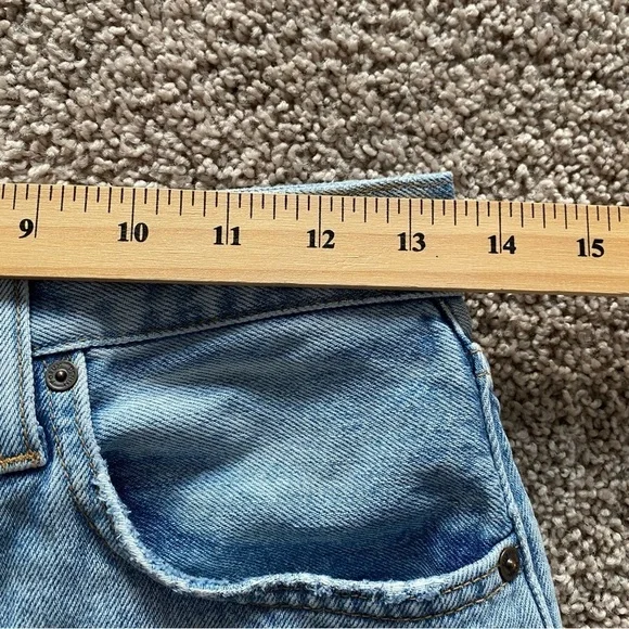 Aritzia Denim Forum Size 25 The Joni High Rise Loose 26L Distressed - Picture 15 of 16